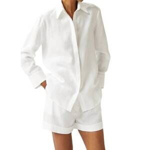 NEW CASA RAKI laia button down shirt in white